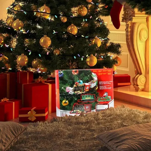 Jouet de Noël - Train de vacances coloré et festif