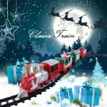 Jouet train de Noël coloré pour décorer la maison