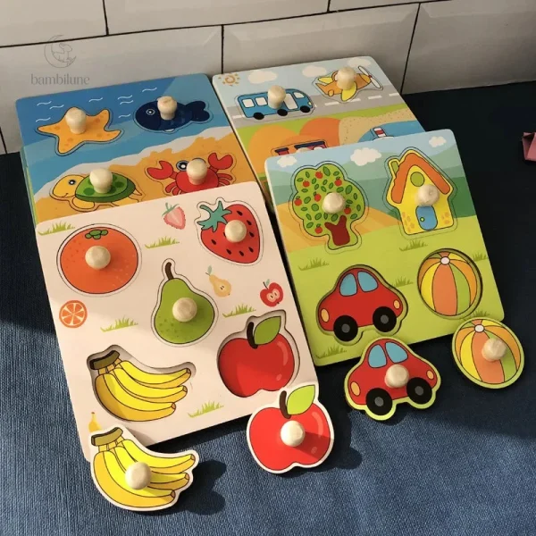 Clever Puzzle™ - Puzzle en bois pour jeunes enfants