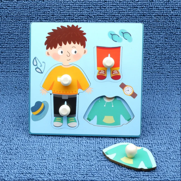 Jeu de puzzle qui favorise la motricité fine