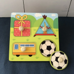 Puzzle en bois à manipuler pour les tout-petits