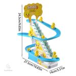 Toboggan coloré inspiré des canards pour les tout-petits