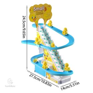 Toboggan coloré inspiré des canards pour les tout-petits