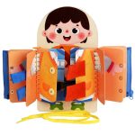 Puzzle d'habillage adapté aux tout-petits, idéal pour jouer seul