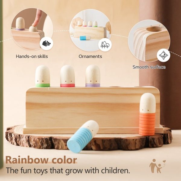 Jouets éducatifs en bois pour l'éveil des bébés