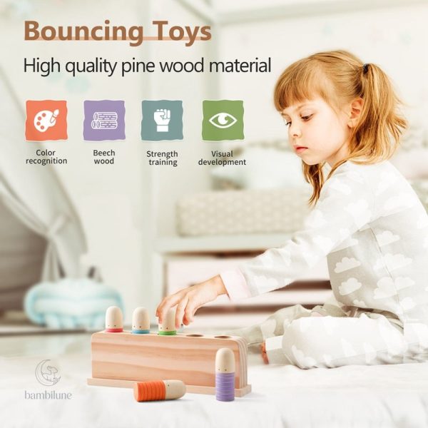 Color Spring – Jouet sensoriel en bois coloré