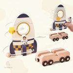 Jouets en bois pour l'apprentissage ludique