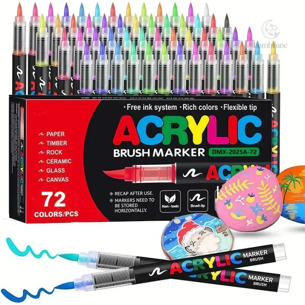 Marqueurs acryliques ColorCraft à pointe pinceau