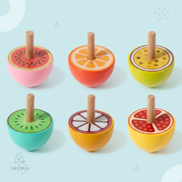 Jouet en bois ColorSpin, favorise l'éveil des enfants
