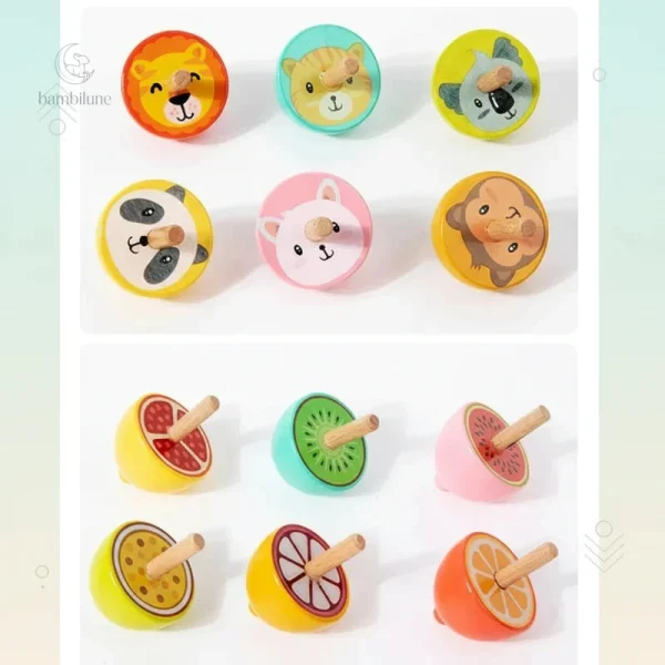 Jouet ColorSpin en bois adapté aux tout-petits