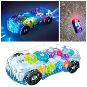 Voiture de course lumineuse adaptée aux enfants de 4 à 5 ans