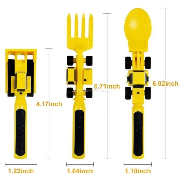 Ensemble de couverts pour repas sans nuisances sonores