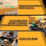 Jeu 2 en 1 pour enfants de 3 à 4 ans, camion de chantier