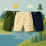 Short dinosaure CoolKiddo, frais et confortable pour enfants
