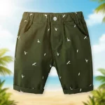 Short confortable avec motifs dinosaures pour garçons