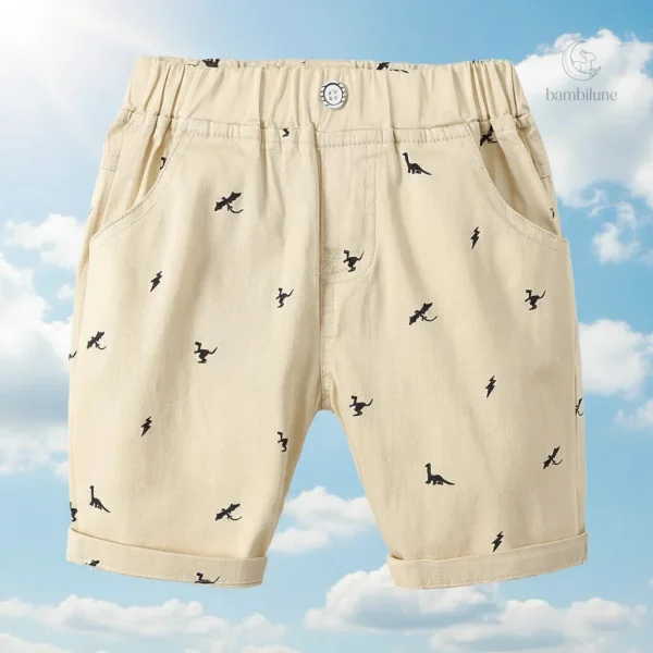 Vêtements enfants tendance : short dinosaure CoolKiddo