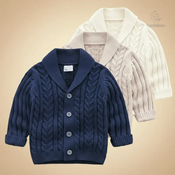 Tendance cardigan tricoté pour enfants