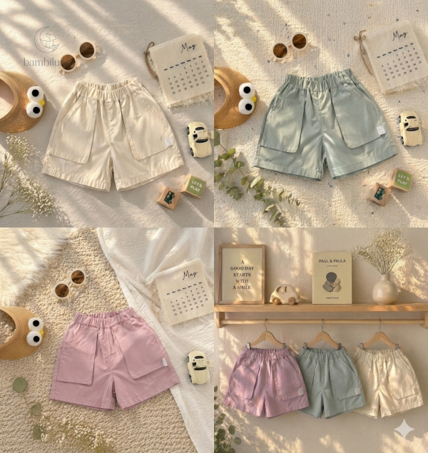 CozyMove : shorts pour jeux et aventures d'enfants