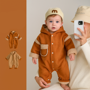 CozyNest – Combinaison d'hiver épaisse avec capuche
