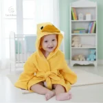 Peignoir en tissu doux, idéal pour l'hiver