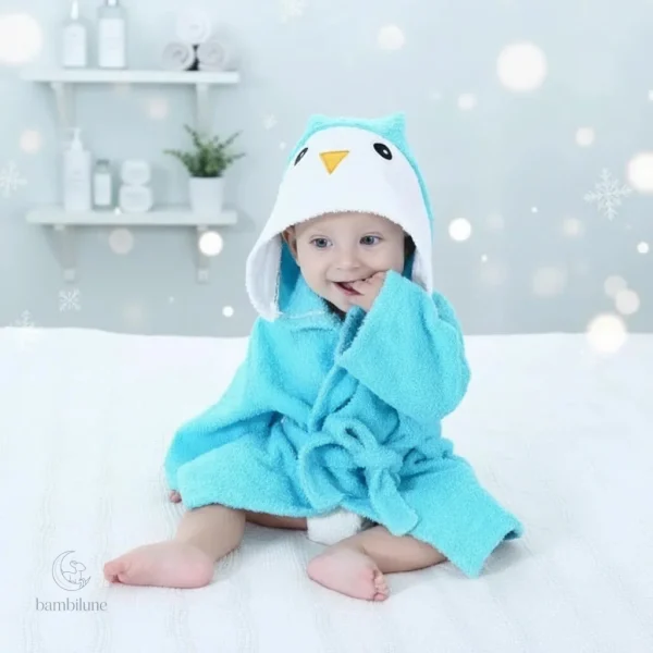 Peignoir avec motif animalier pour l'automne et l'hiver