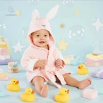Doux peignoir pour enfants, design animalier amusant