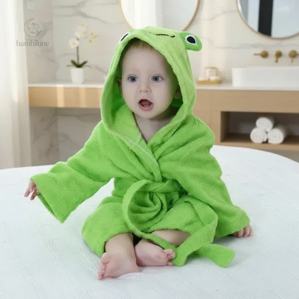Peignoir d'automne avec motifs d'animaux, confort optimal