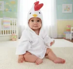 Peignoir enfant, motifs d'animaux pour un look ludique