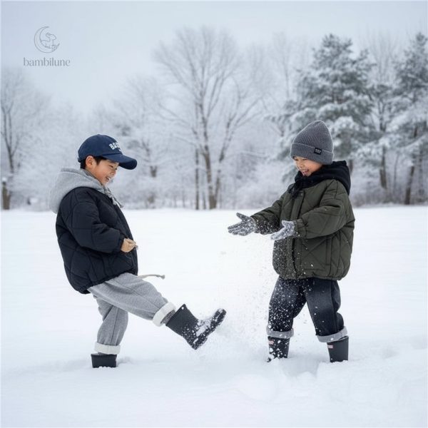 CozyShield – Veste à capuche matelassée pour enfants