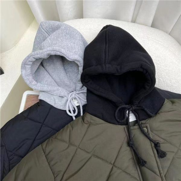 Veste à capuche matelassée, protection contre le froid