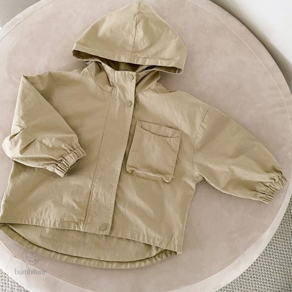 Parka résistante au vent pour enfants, idéale pour l'automne