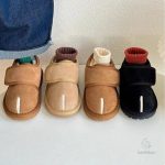 Chaussures d'hiver chaudes pour enfants avec velcro