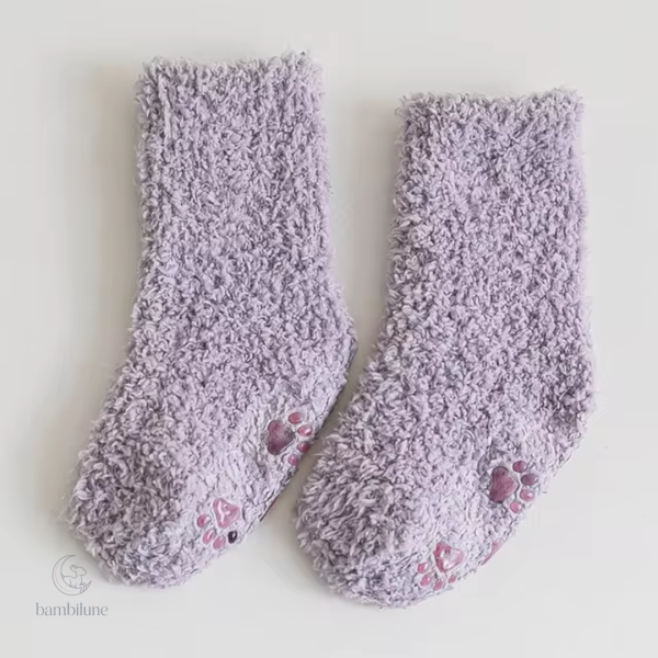 Chaussettes en polaire pour enfants, confort hivernal