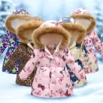 Manteau d'hiver matelassé élégant pour filles