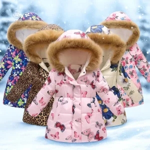 Manteau d'hiver matelassé élégant pour filles