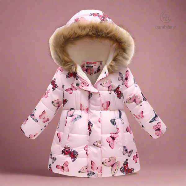 Manteau d'hiver matelassé élégant pour filles - vue 2