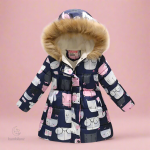 Manteau d'hiver matelassé élégant pour filles - vue 4