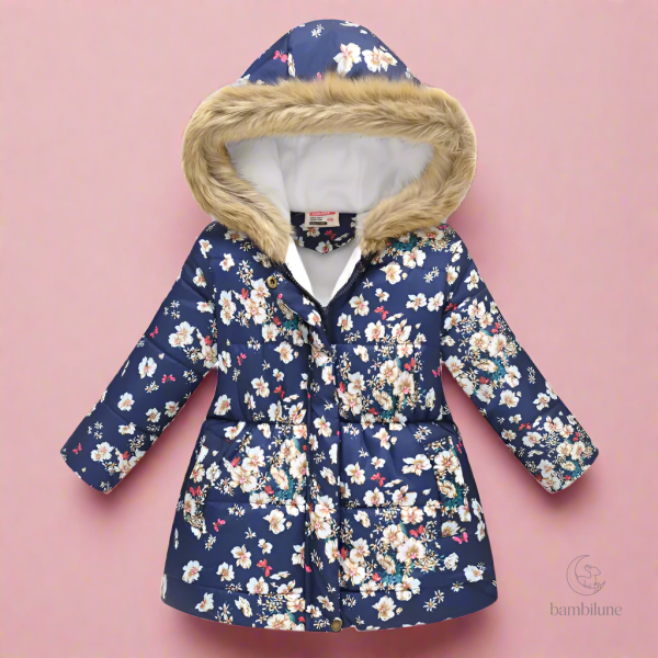 Manteau d'hiver matelassé élégant pour filles - vue 6