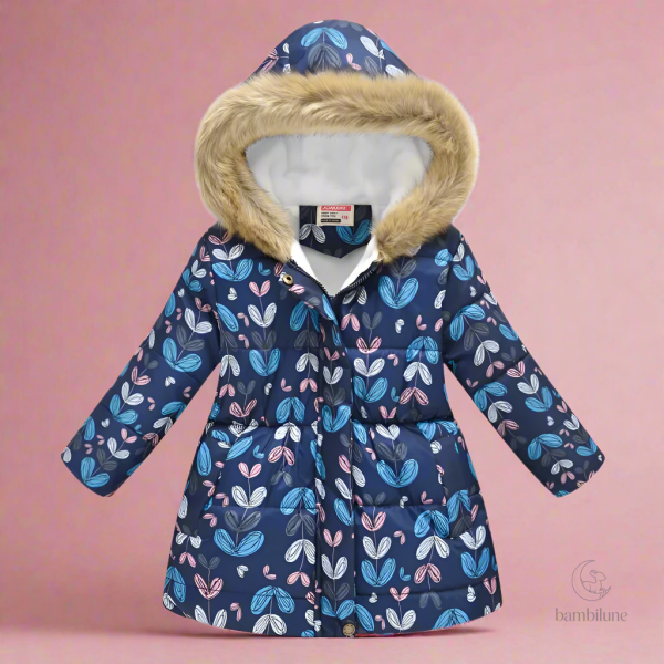 Manteau d'hiver matelassé élégant pour filles - vue 9