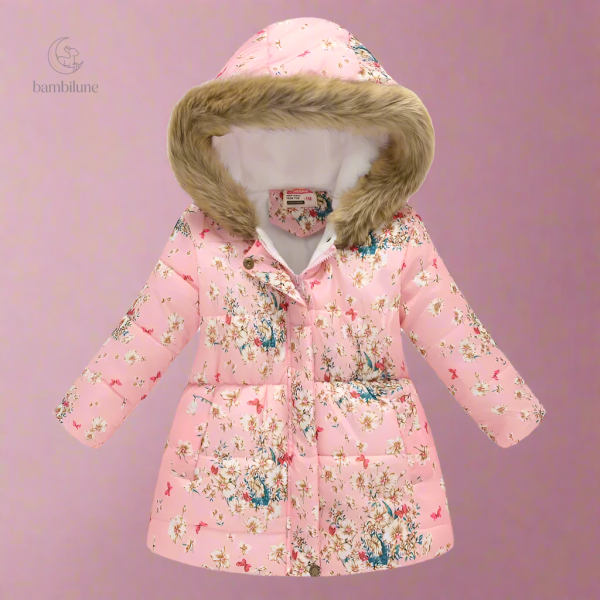 Manteau d'hiver matelassé élégant pour filles - vue 10