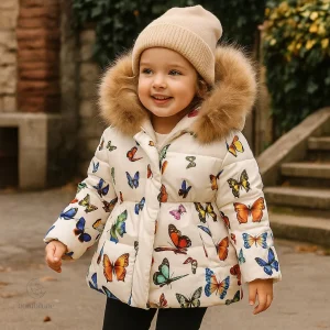 Manteau d'hiver CozyTrend pour filles, confort et élégance