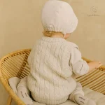 Pull chaud pour enfants en laine fine, style cosy