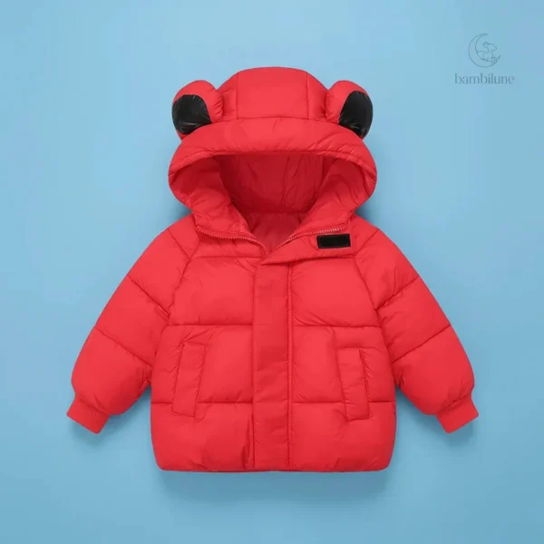 Manteau d'hiver facile à enfiler pour enfants