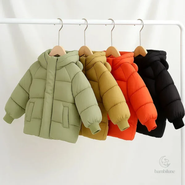 Manteau d'hiver chaud et mignon pour les petits