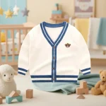 Look adorable avec ce cardigan oursons pour enfants