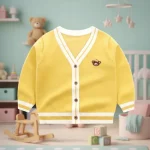Vêtement pour enfants : cardigan avec oursons