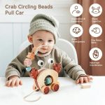 Jouet éducatif en forme de crabe pour jeunes enfants
