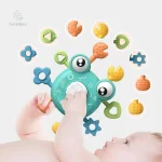 Jouet crabe à tirer pour le développement sensoriel des enfants