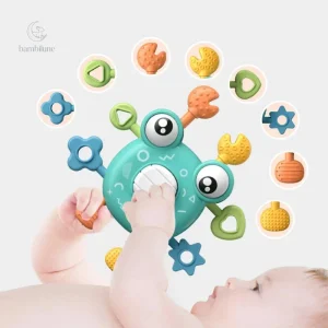 Jouet crabe à tirer pour le développement sensoriel des enfants