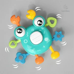 Crabe coloré à tirer – Idéal pour les enfants de 1 à 2 ans